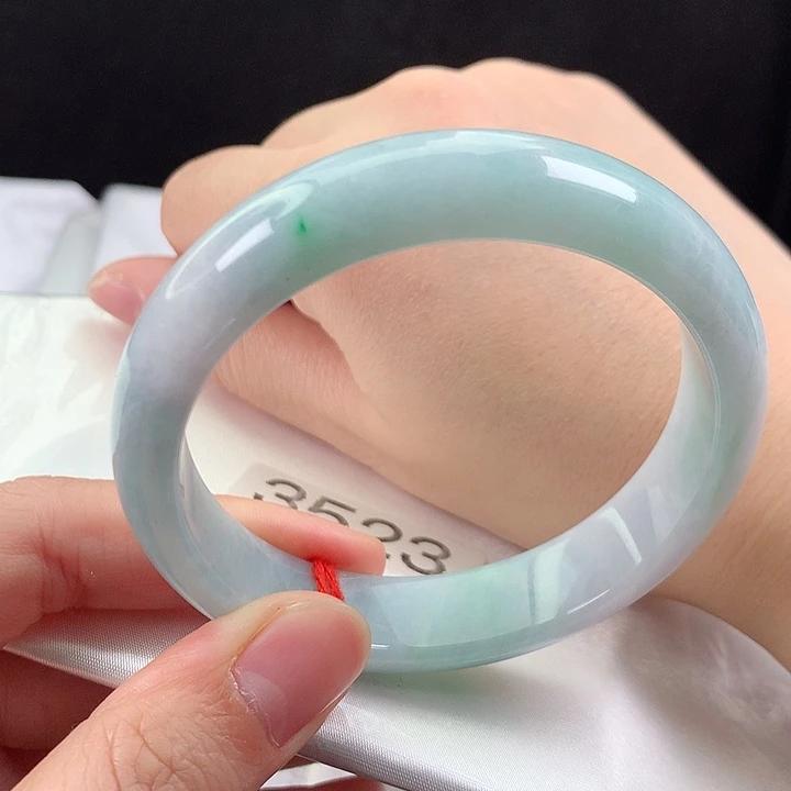 翡翠未镶嵌手镯57小