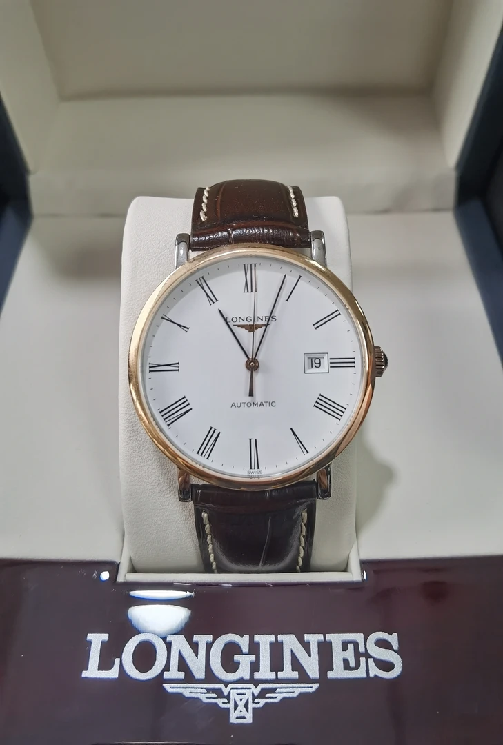 99新 Longines/浪琴 L4.910.5.11.7/博雅910/表径39后配扣