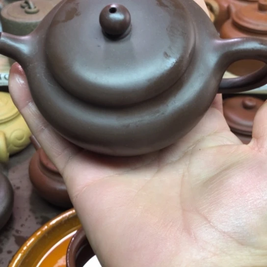 紫砂茶壶紫泥柿原180豪升左右