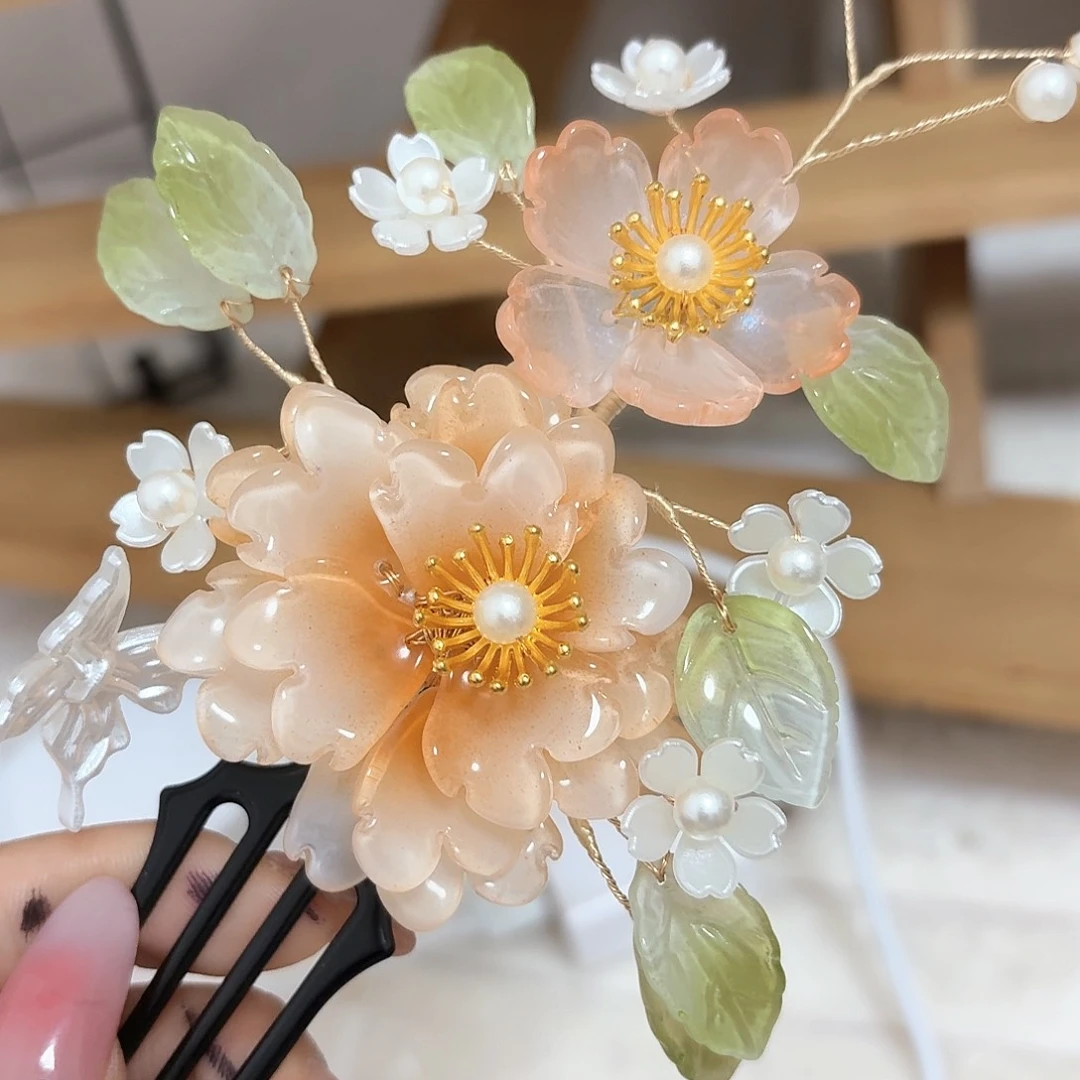 铁合金仿水晶古风发簪秒杀闪购