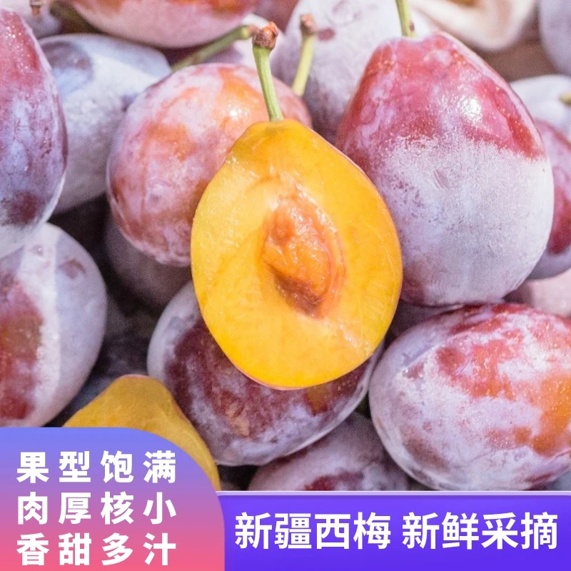 【顺丰快递】新疆喀什法兰西西梅 3/4斤 果型饱满香甜多汁
