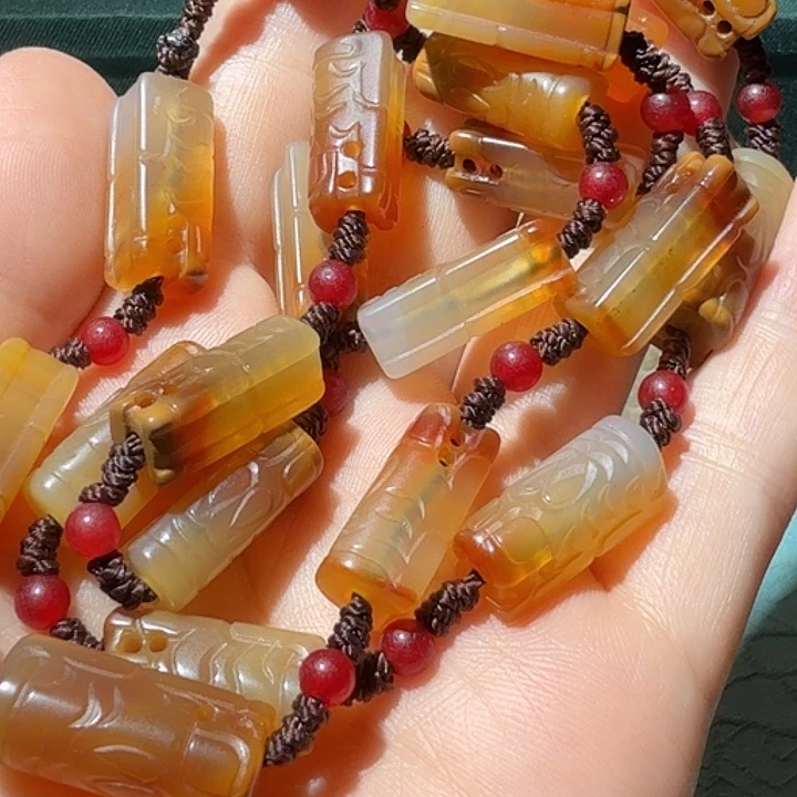 悟***#玛瑙/玉髓颈饰合金