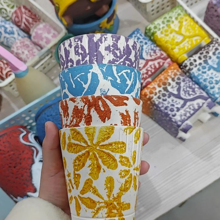 陶吸水透气的白陶花盆凑满12发货