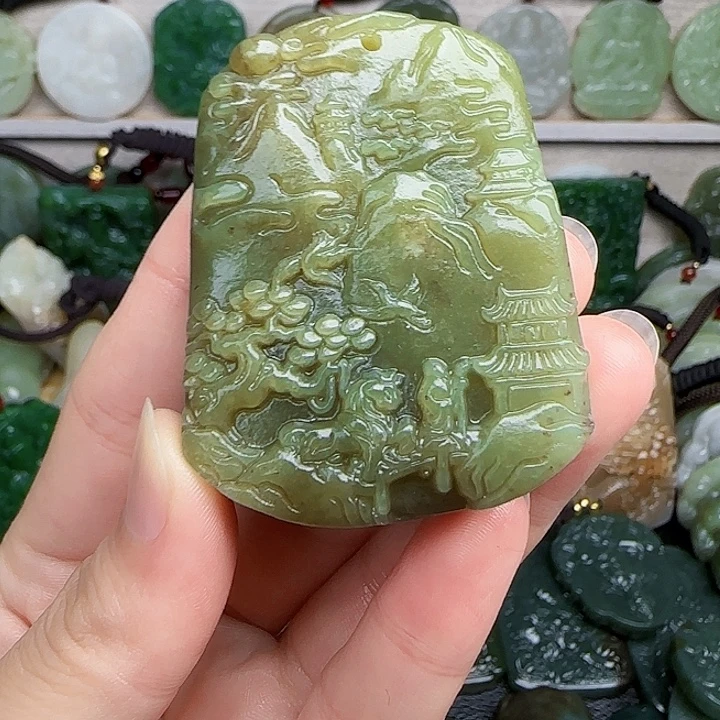 和田玉未镶嵌颈饰