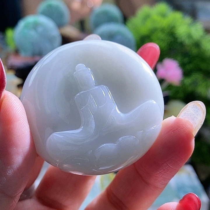 【闪购商品】翡翠挂件未镶嵌观音