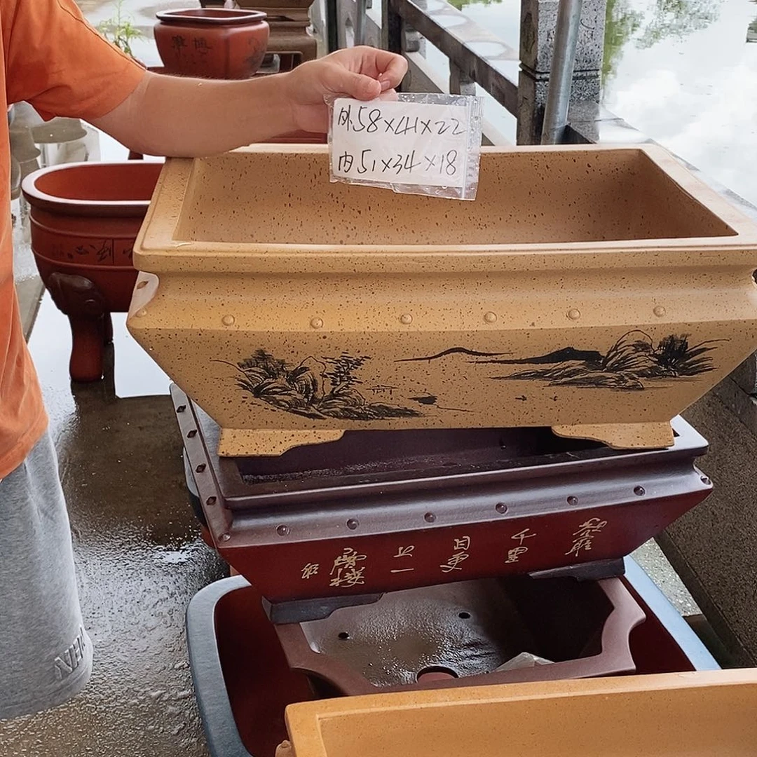 紫砂花盆紫砂花盆