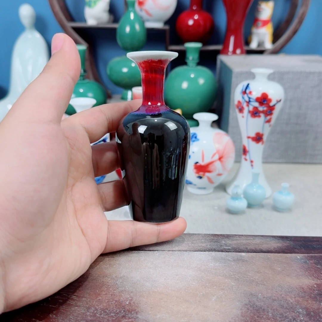 陶瓷手工小花器摆件