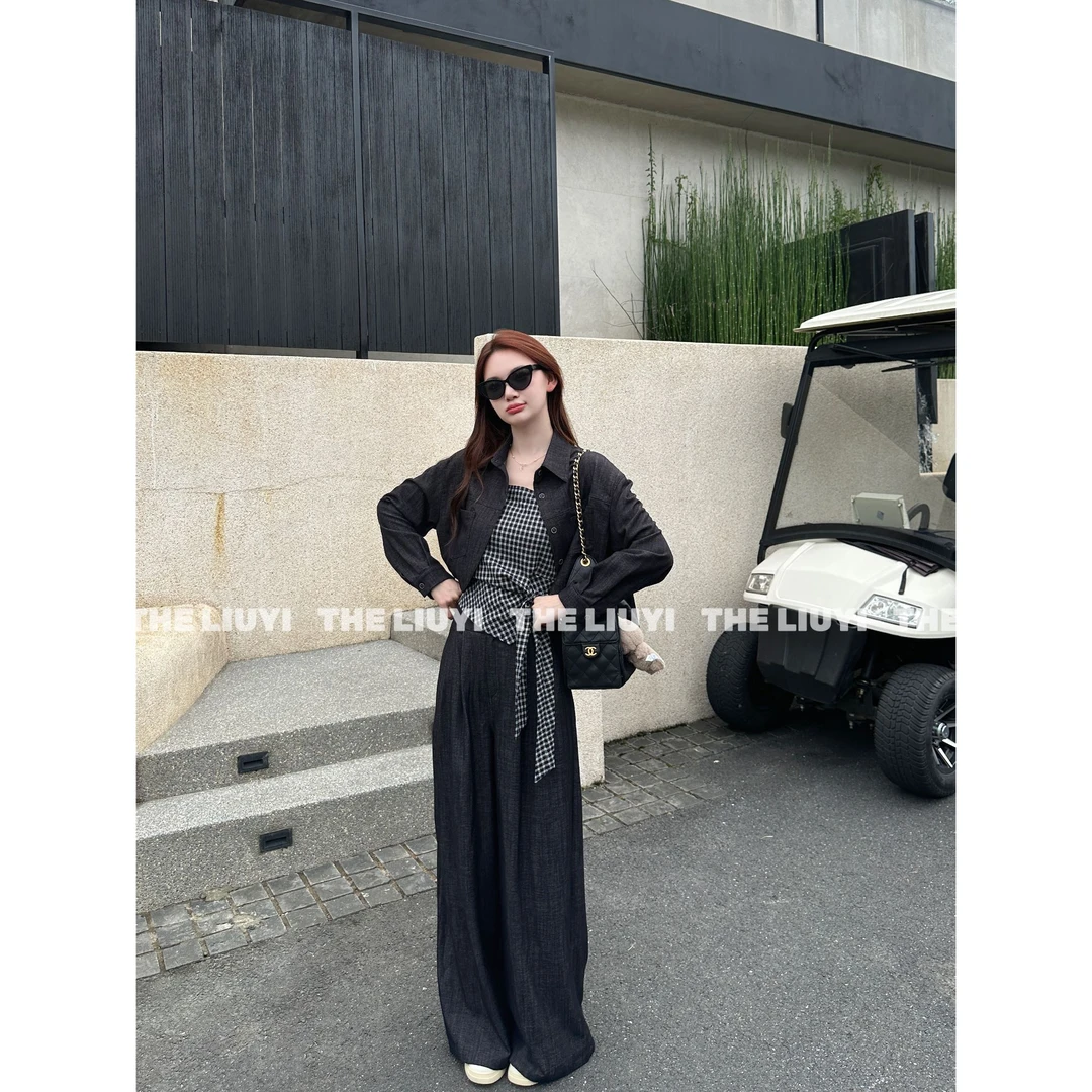 【LIUYI】新款时髦精韩系显瘦洋气三件套5812B1