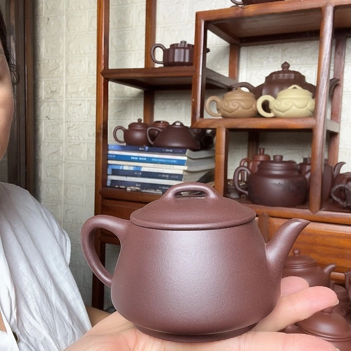 茶壶紫砂影瓢240cc半手工