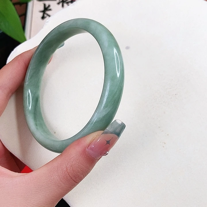 蓝田玉（蛇纹石化大理石玉）手镯未镶嵌