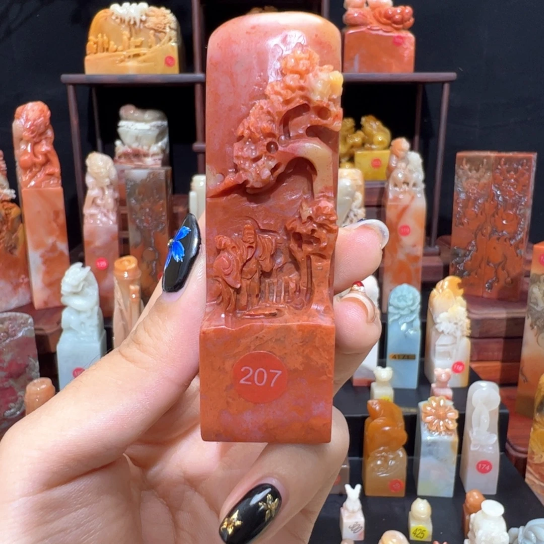 昌化石印石手工制作
