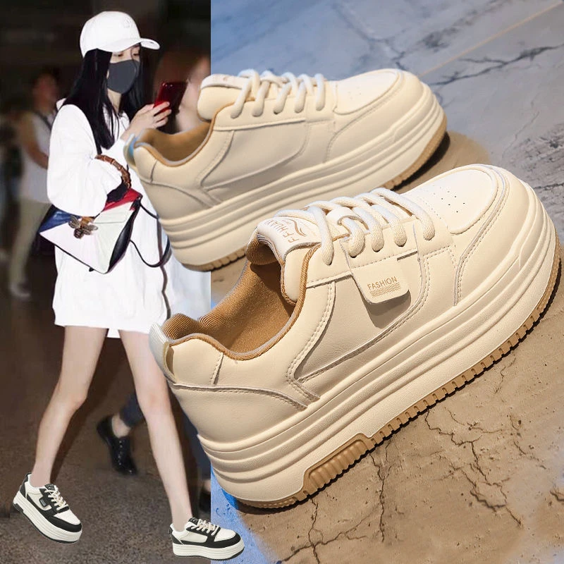 爆款小白鞋女2025春季新款鞋子百搭厚底板鞋休闲鞋松糕运动鞋Ac