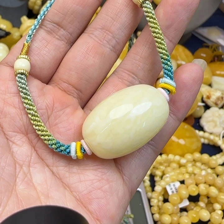 蜜蜡颈饰未镶嵌天然蜜蜡