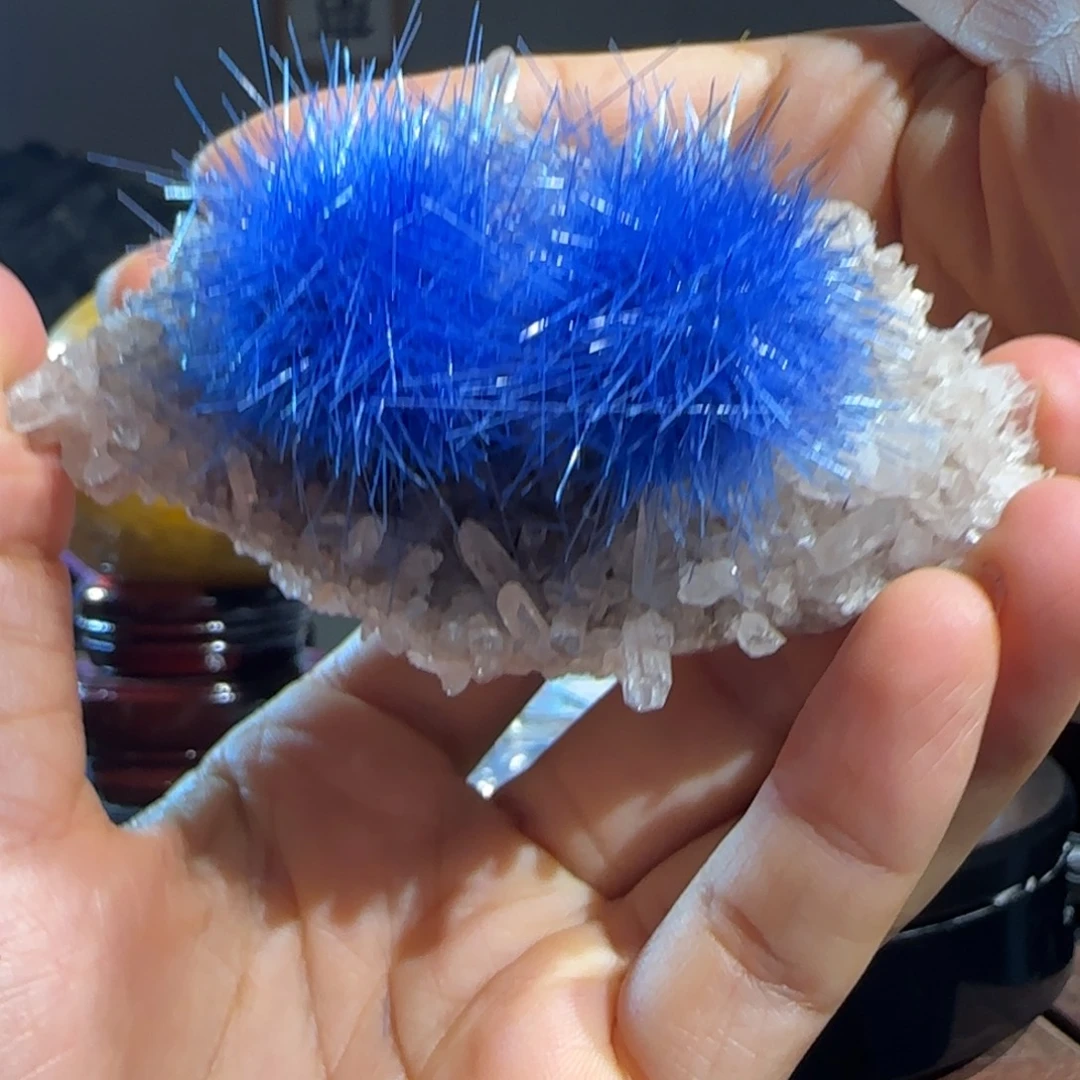 紫砂原石矿物晶体摆件