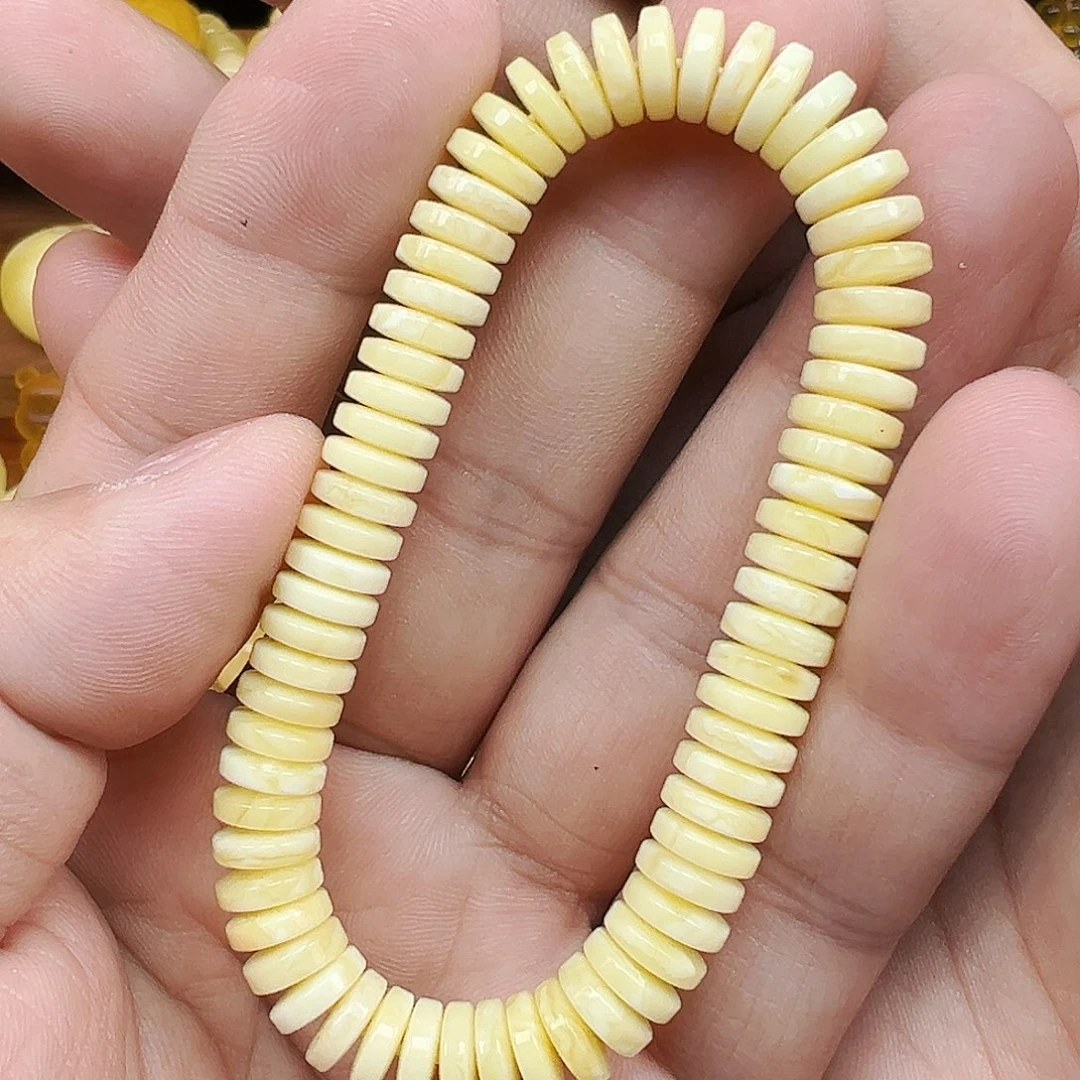 手链蜜蜡未镶嵌白蜡药片单圈9.5克