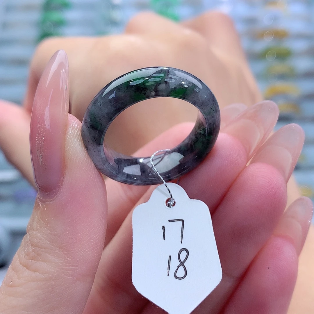 翡翠戒指未镶嵌天然