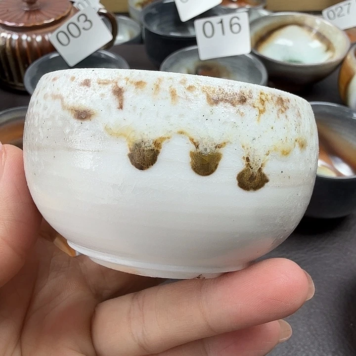 手工手作柴烧主人杯
