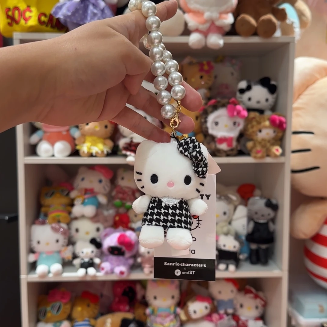 小***了毛绒预存千鸟格kt挂件