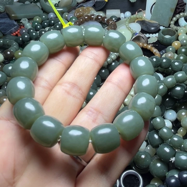 和田玉手串未镶嵌14