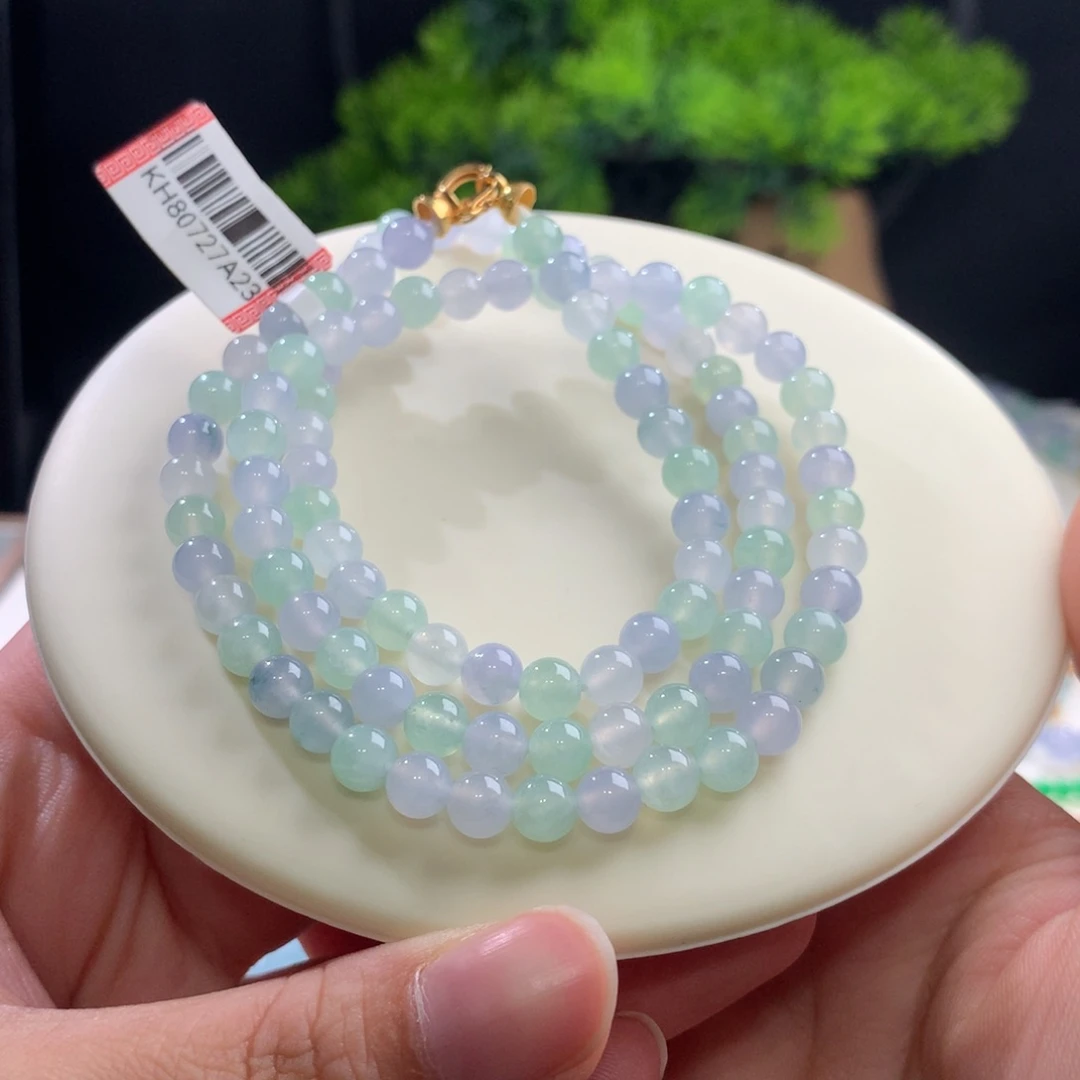 未镶嵌手串翡翠冰胶马卡龙卡6