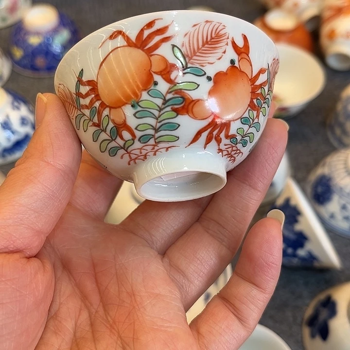 手绘茶杯盖碗陶瓷