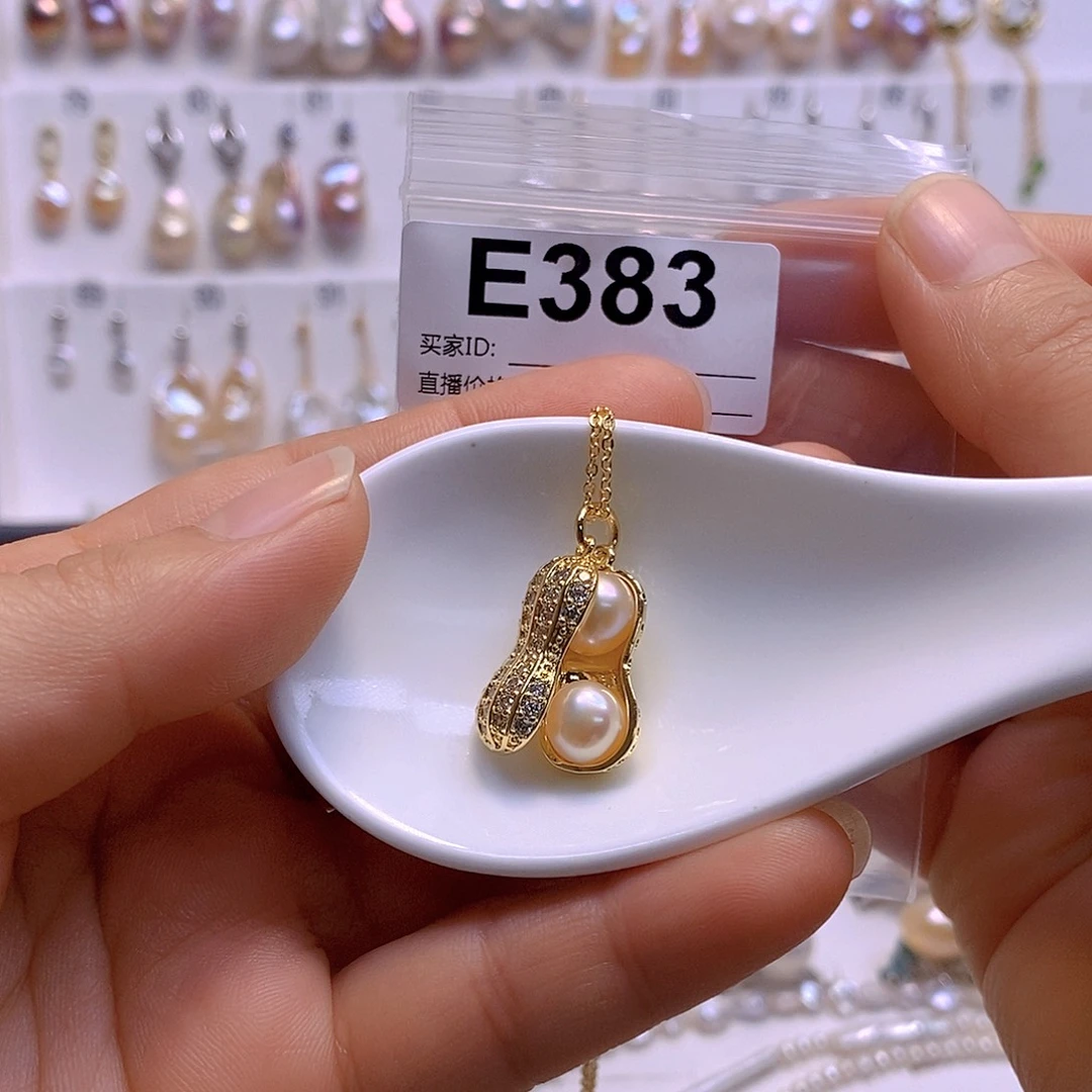 淡水珍珠颈饰银S925镶嵌