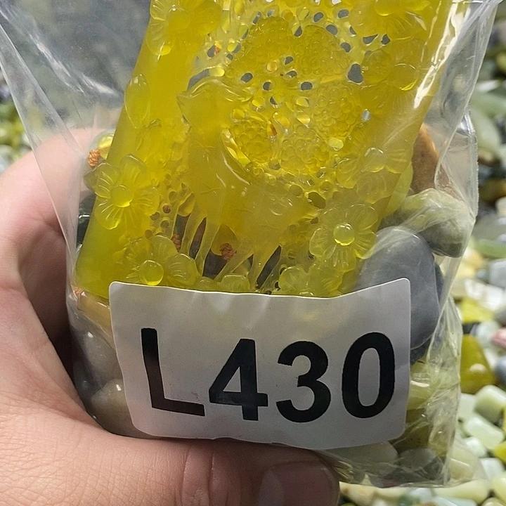 岫玉鱼缸石未镶嵌