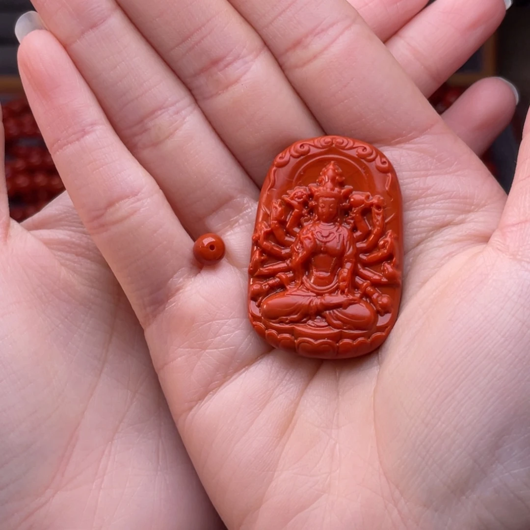 玺***。南红玛瑙未镶嵌配饰
