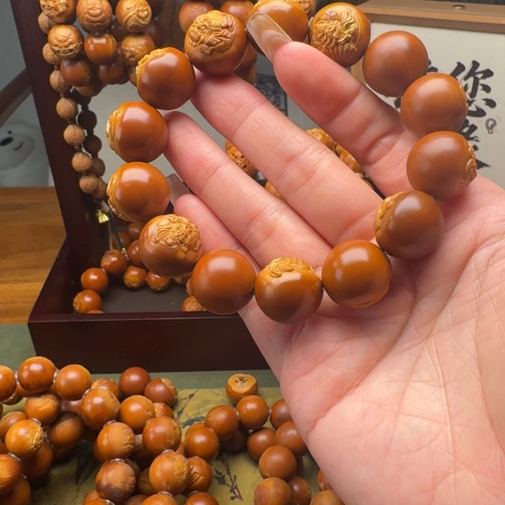 风***周橄榄核手串1.8➕钟馗