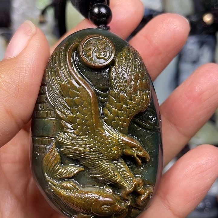 和田玉未镶嵌挂件