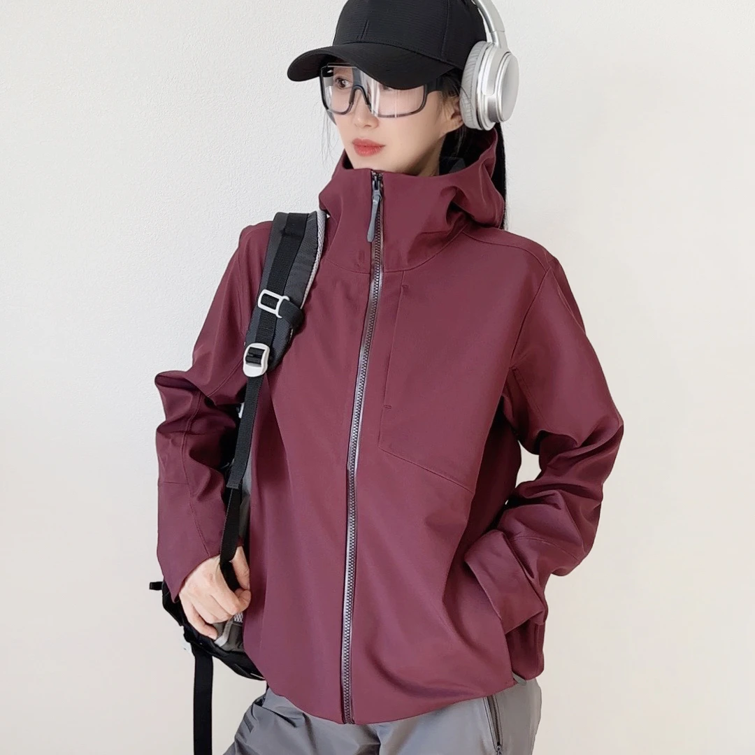 商+全压胶欧若风软壳夹克软壳冲锋衣防风防水户外运动城市通勤