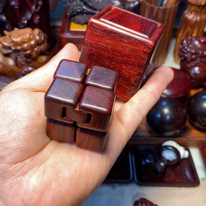檀香紫檀（小叶紫檀）魔方加盒