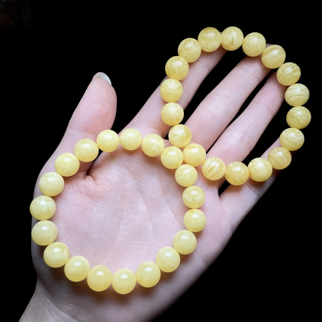 【小宝珠宝】18 T95351-蜜蜡单圈手串—多样性发一件-10mm