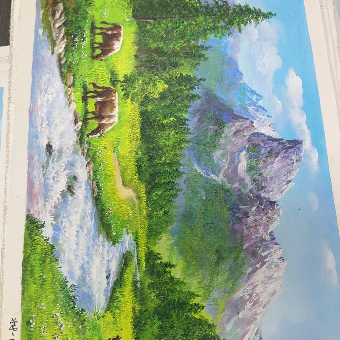 油画加油加油努力加油加油