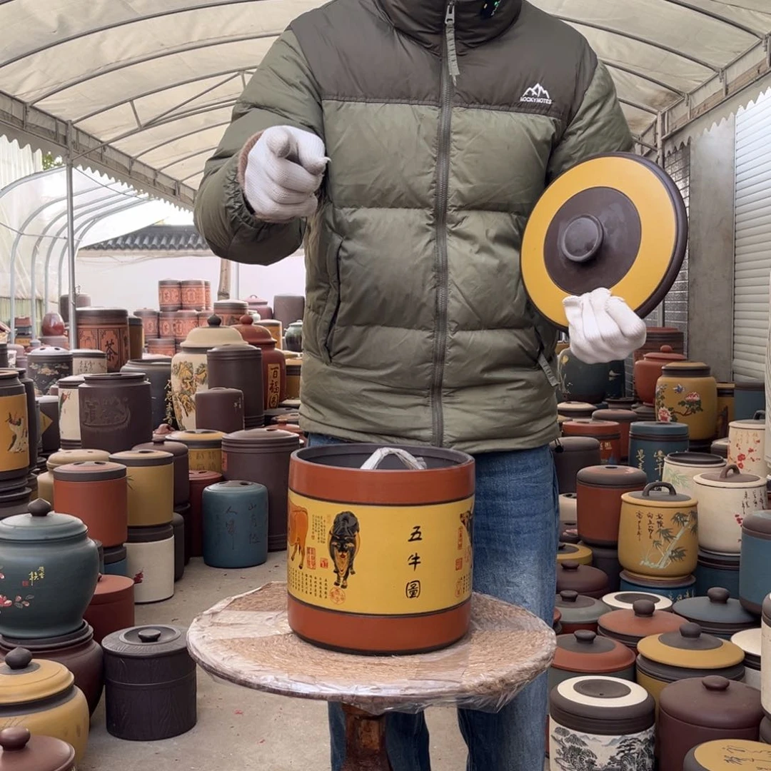 紫砂茶叶罐9 饼茶叶罐