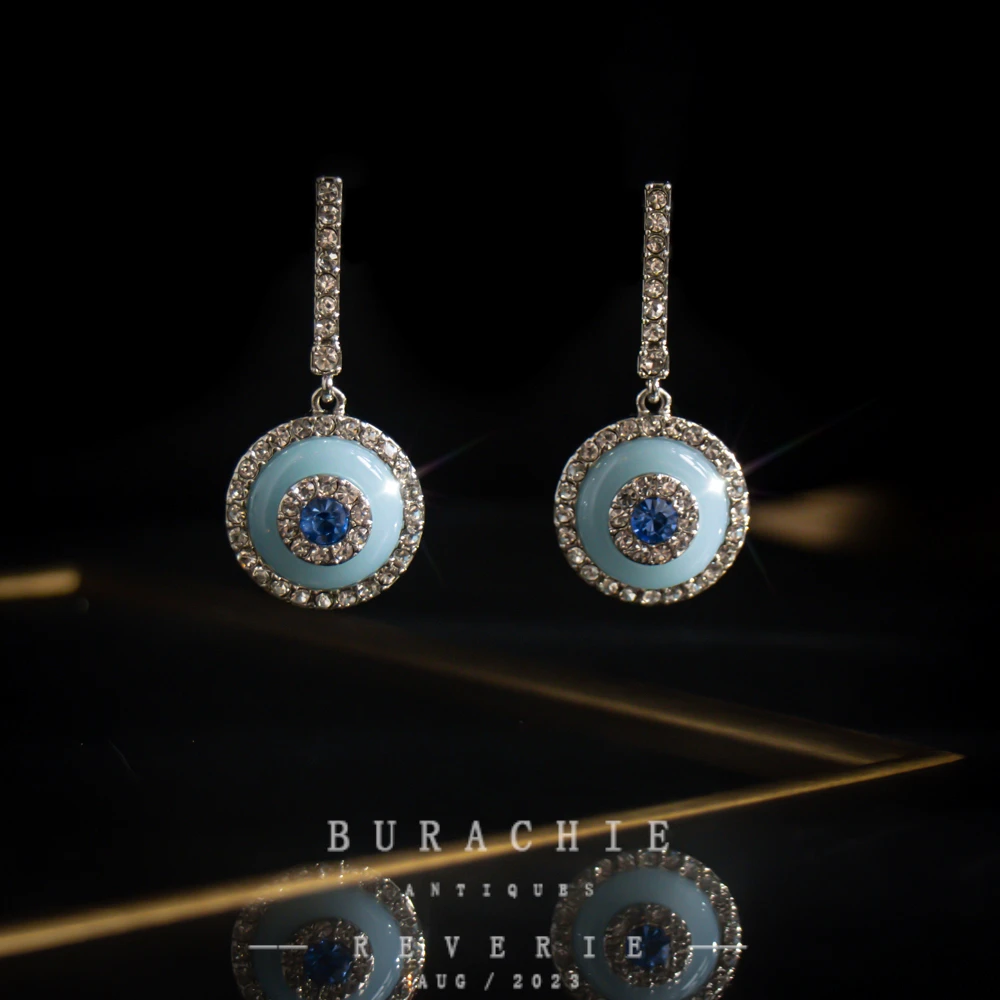 铜合金仿水晶耳饰 【3786】周年珍藏英｜经典原标克拉