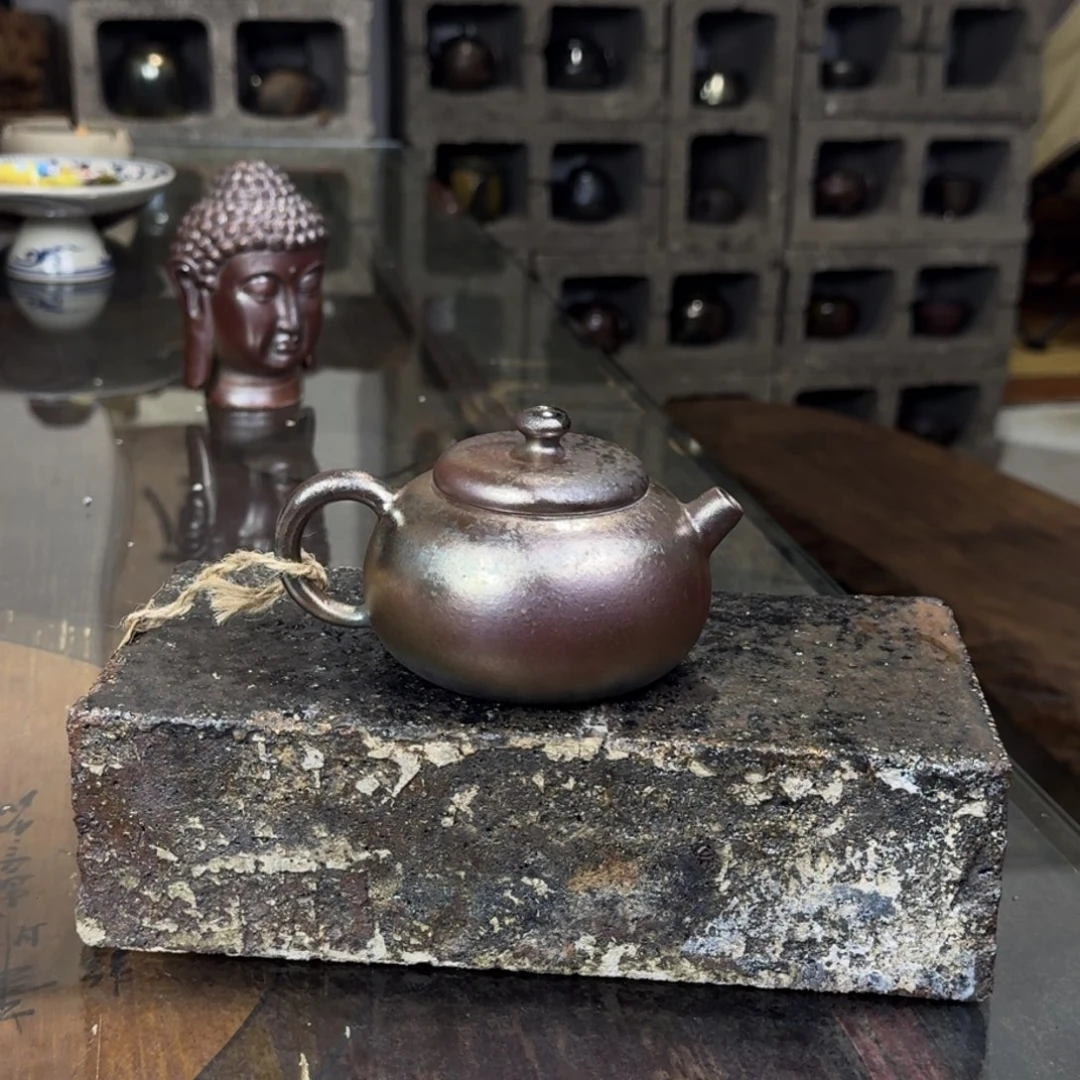 建水紫陶紫泥柴烧茶具