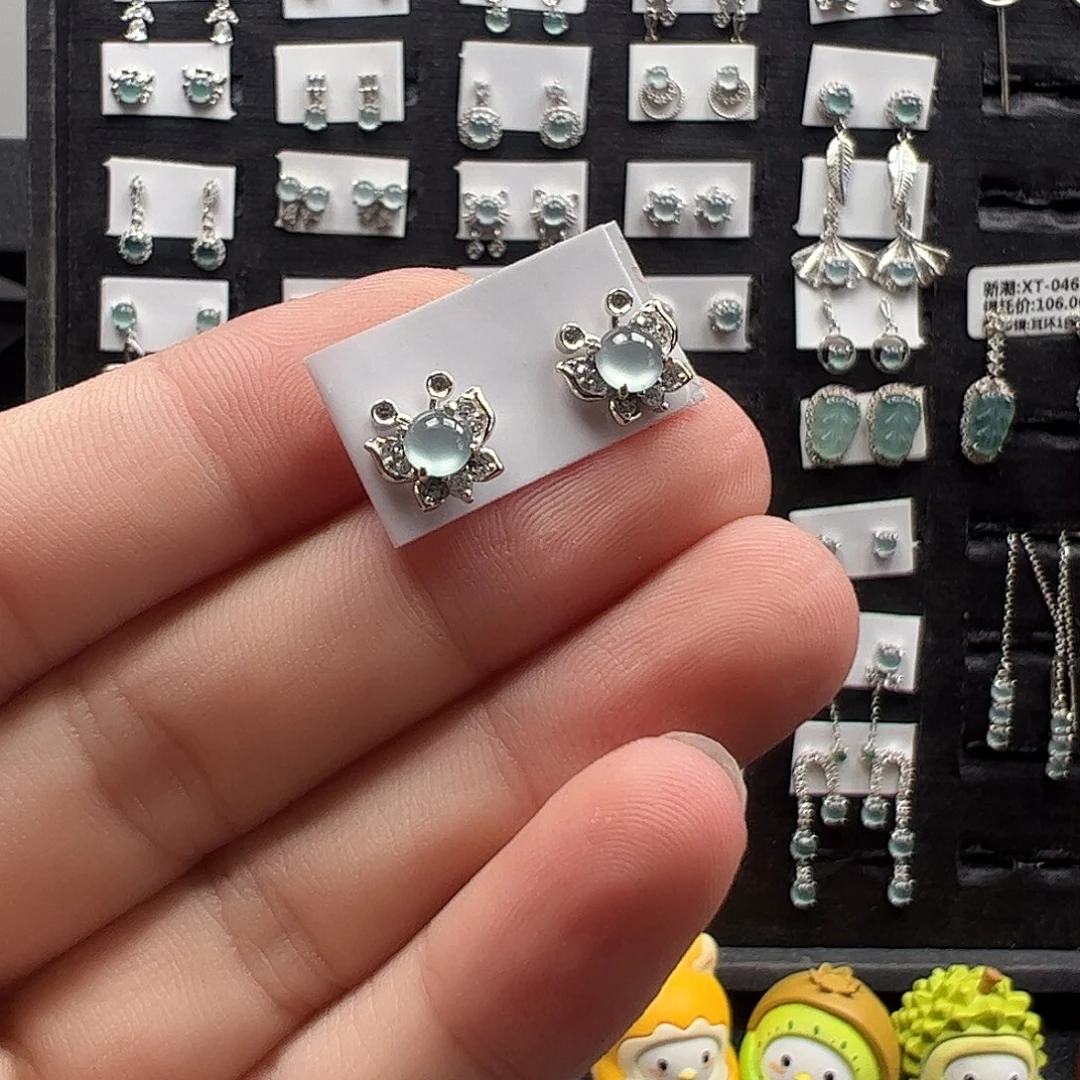 翡翠银S925镶嵌手链