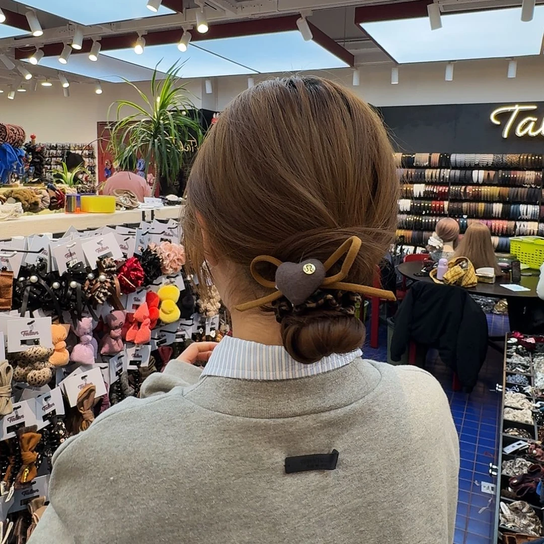 非金属新款爱心发绳