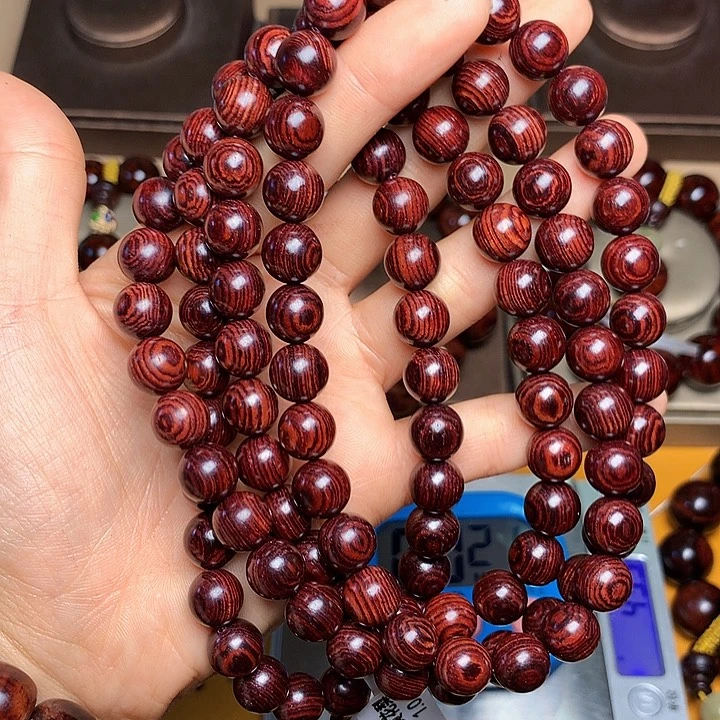 花梨木类手串/手链老挝花梨紫花梨风化料土埋料1.0