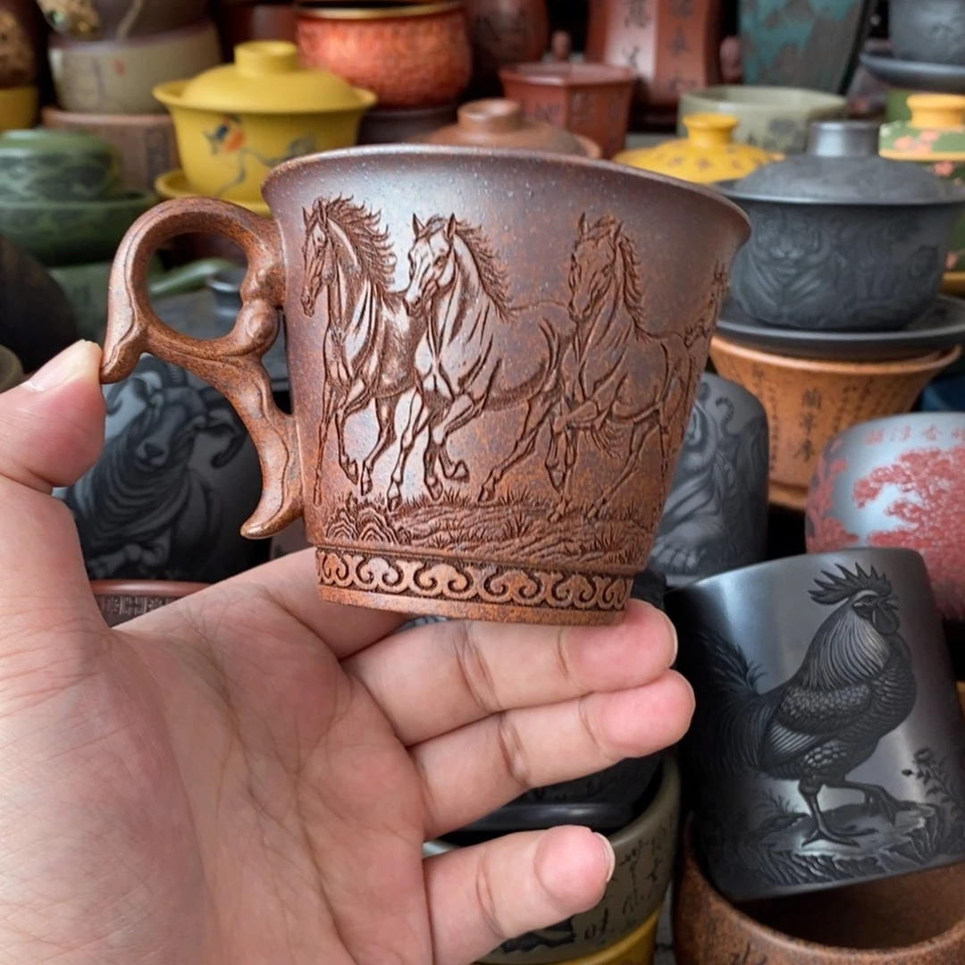 紫砂公道杯宜兴全手工紫砂杯