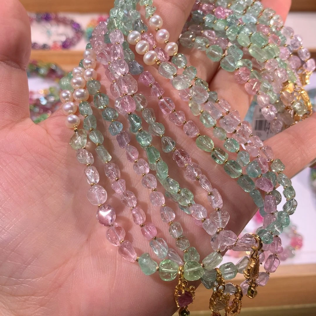 项链未镶嵌碧玺多样性发其一