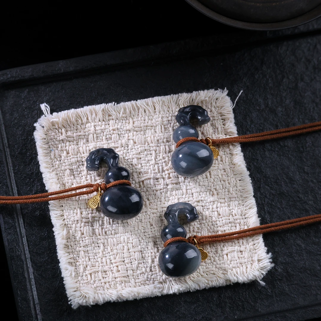 【思嘉】福禄系列·听葫·青花和田玉吊坠 | 多样性发一 AP0251