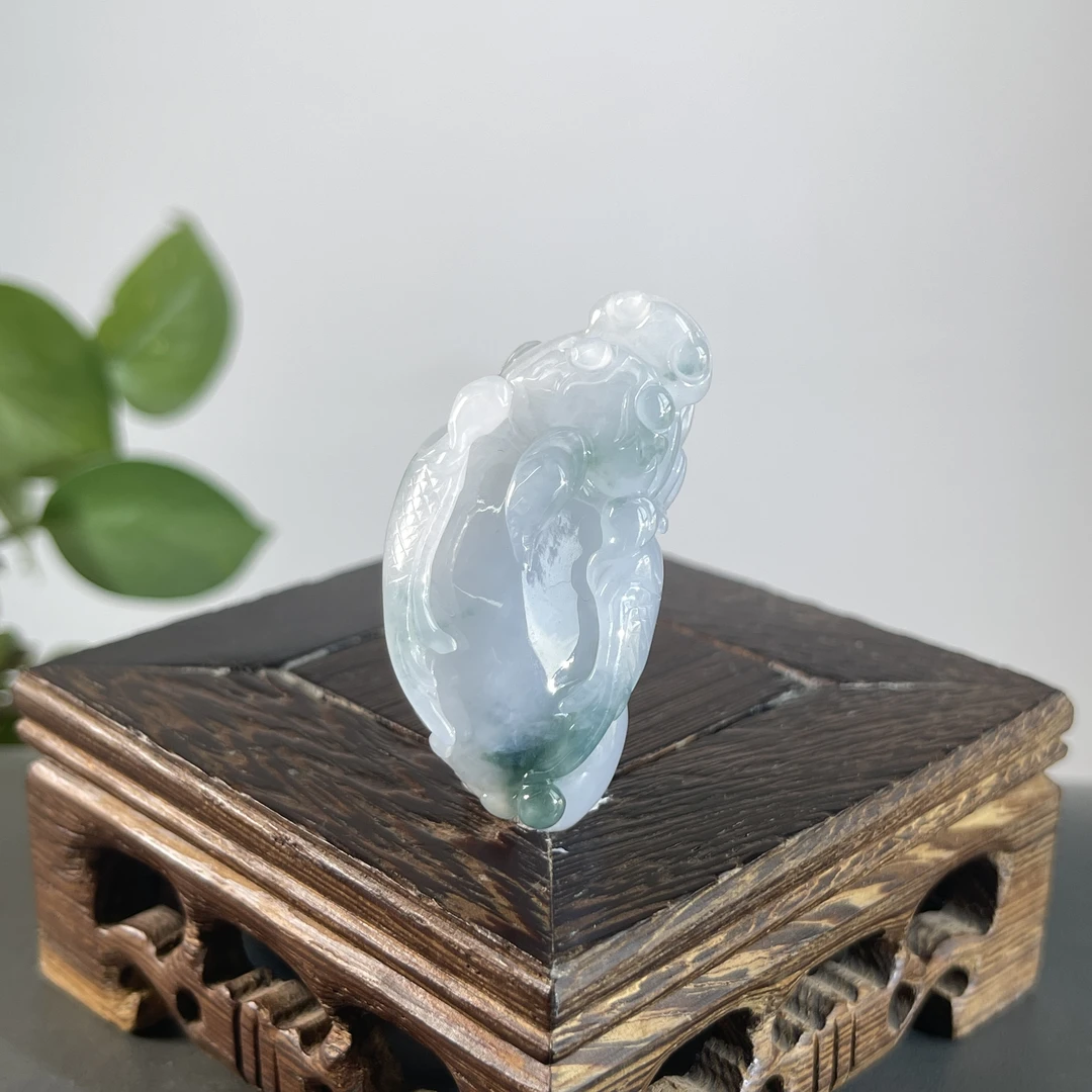 JTW05-42 天然缅甸A货翡翠 飞天貔貅