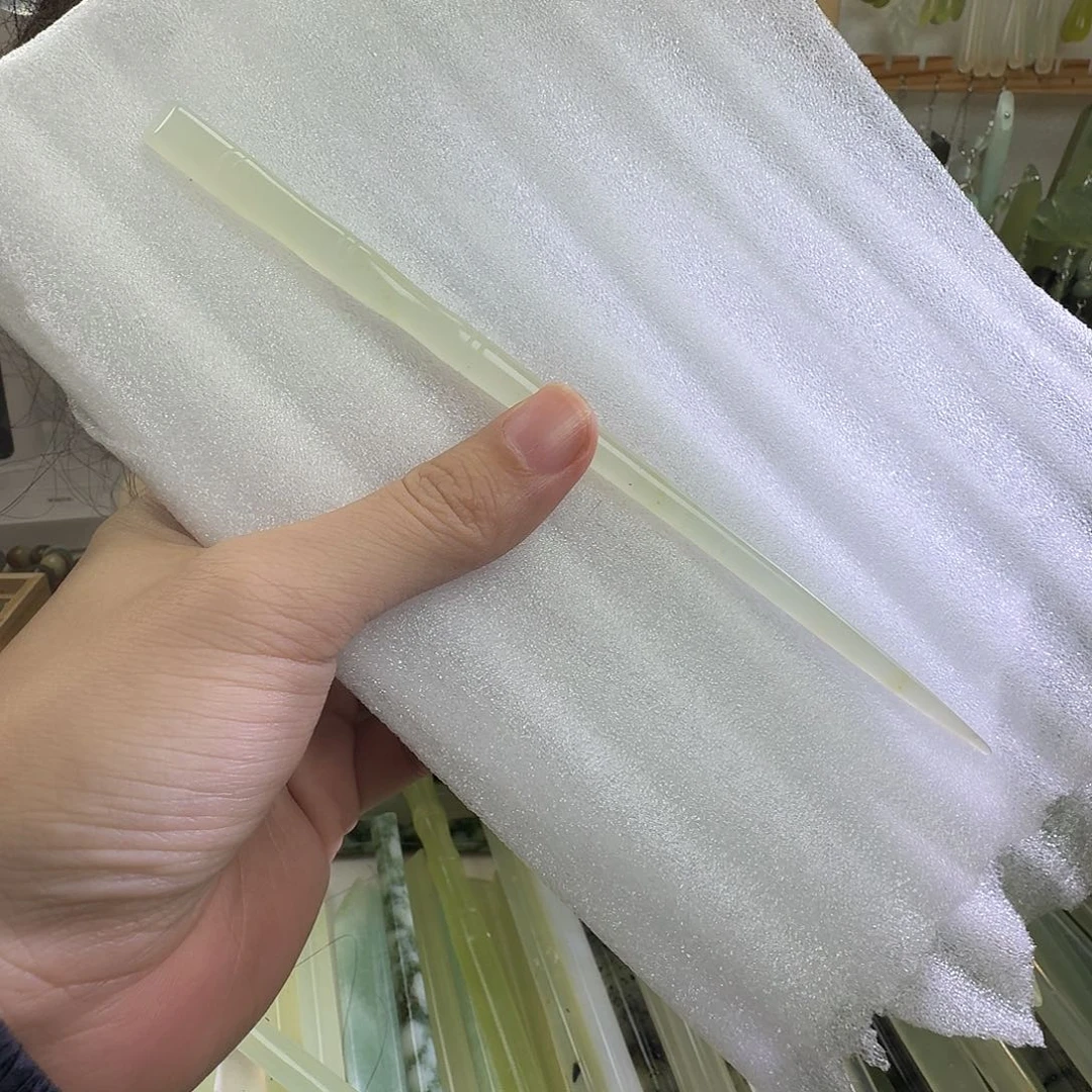 蛇纹石玉合金发饰