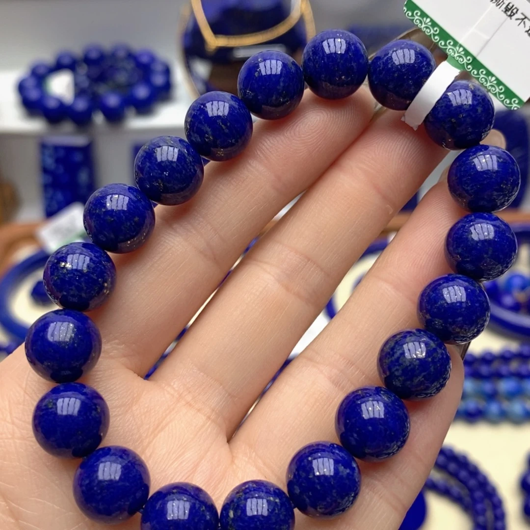 青金石未镶嵌手链10mm