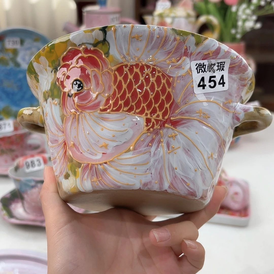 景德镇手绘高温釉下彩陶瓷茶具