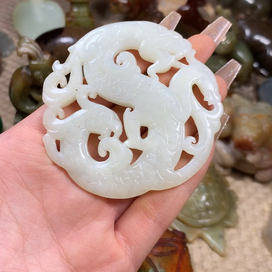 白玉菩提吊坠挂件