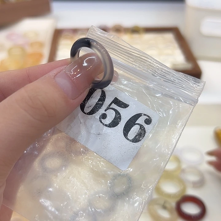 合金戒指玛瑙/玉髓56港12