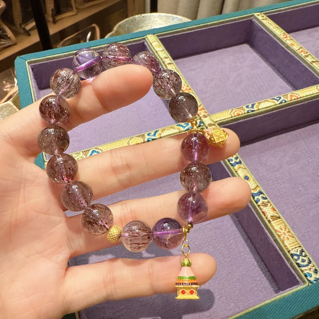 F02超七未镶嵌水晶手串218